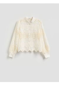 Reserved - Koszula z lyocellem - złamana biel. Materiał: tkanina #1