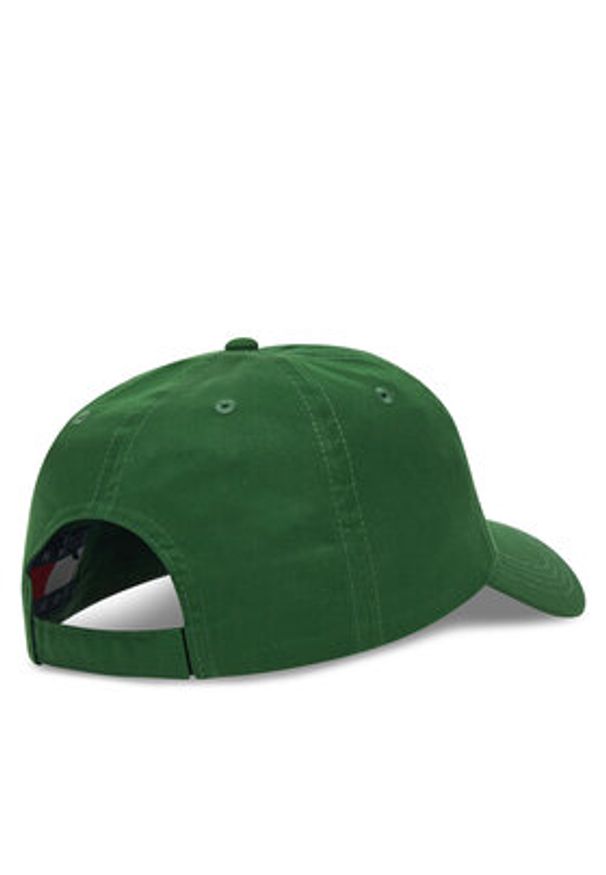 Tommy Jeans Czapka z daszkiem Tjm Linear Logo Cap AM0AM12958 Zielony. Kolor: zielony. Materiał: materiał, bawełna