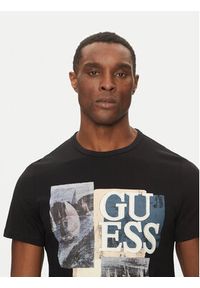 Guess T-Shirt M5GI04 I3Z14 Czarny Slim Fit. Kolor: czarny. Materiał: bawełna #5