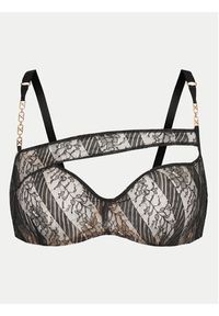 Chantelle X Biustonosz z fiszbiną Slash C010M9 Czarny. Kolor: czarny. Materiał: syntetyk #9