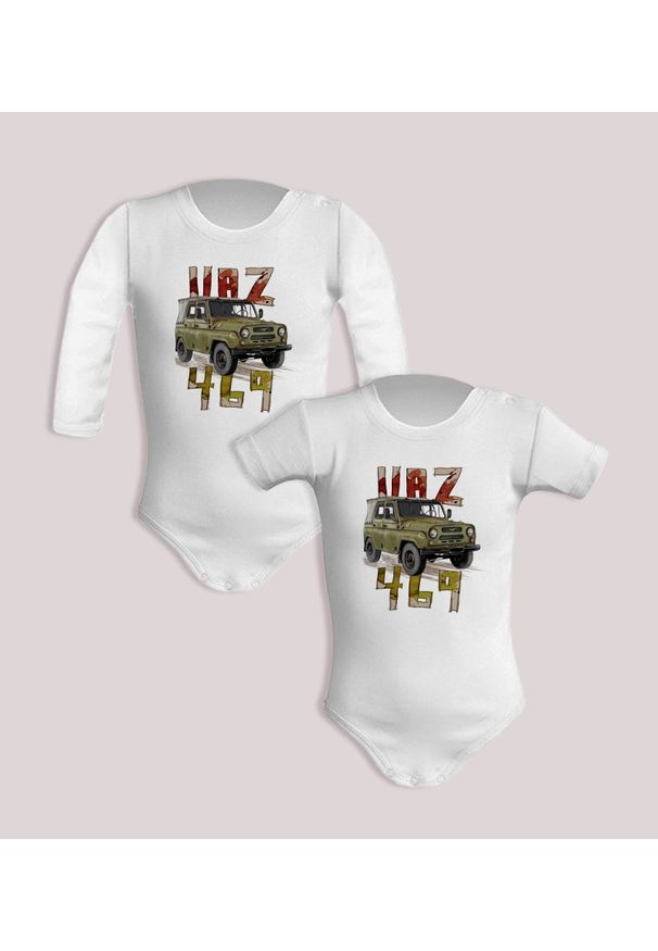nikiniki - UAZ 469 — body (Rozmiar: 12M; Długość rękawa: krótki; Rodzaj nadruku: UAZ). Materiał: bawełna. Wzór: nadruk