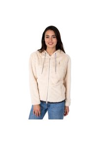 Bluza damska na zamek Aulp Candy Faux Fur. Kolor: beżowy. Sezon: zima. Sport: turystyka piesza #1