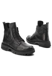 Czarne Botki Artiker Eleganckie Skórzane Buty. Kolor: czarny. Materiał: skóra. Styl: elegancki #6