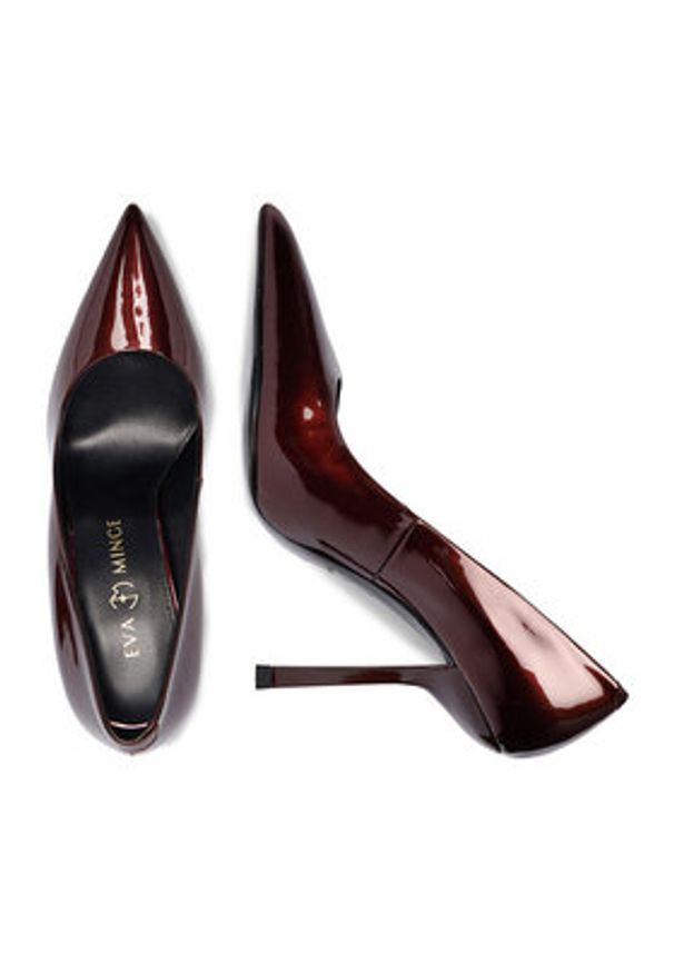 Eva Minge Szpilki EO-ESME-808-Y5P Bordowy. Kolor: czerwony. Materiał: skóra, syntetyk. Obcas: na szpilce