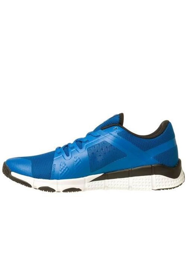 Buty do chodzenia męskie Reebok Trainflex. Zapięcie: sznurówki. Kolor: niebieski. Materiał: syntetyk, tkanina, materiał. Szerokość cholewki: normalna. Sport: turystyka piesza