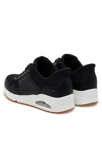 skechers - Skechers Sneakersy Uno-Banksia 183022/BLK Czarny. Kolor: czarny. Materiał: skóra #5