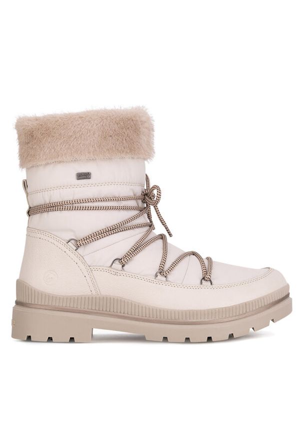 Remonte Botki D0C81-80 Beżowy. Kolor: beżowy. Materiał: skóra