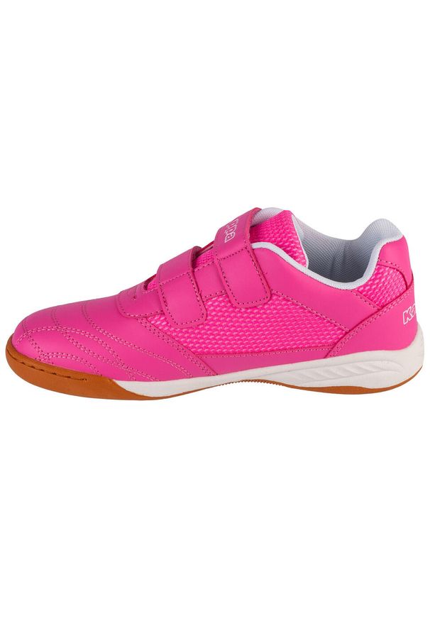 Buty do chodzenia dla dzieci Kappa Kickoff. Zapięcie: rzepy. Kolor: różowy. Materiał: materiał, syntetyk. Szerokość cholewki: normalna. Sport: turystyka piesza