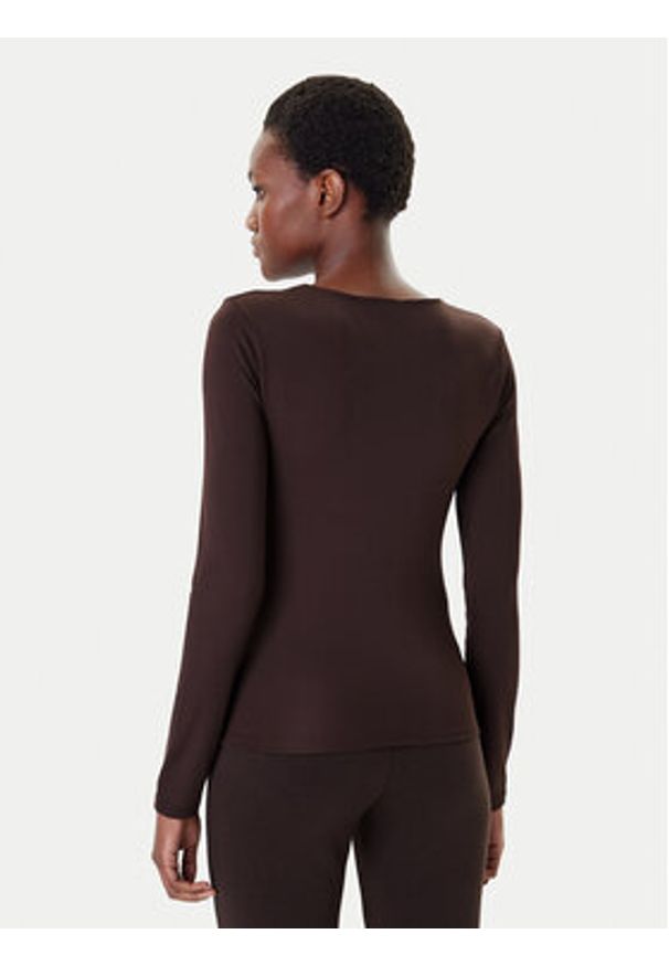 Vero Moda Bluzka Million 10334613 Brązowy Regular Fit. Kolor: brązowy. Materiał: syntetyk