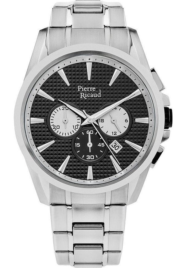 Zegarek Pierre Ricaud Zegarek męski Pierre Ricaud P60017.5114CH srebrny. Kolor: srebrny