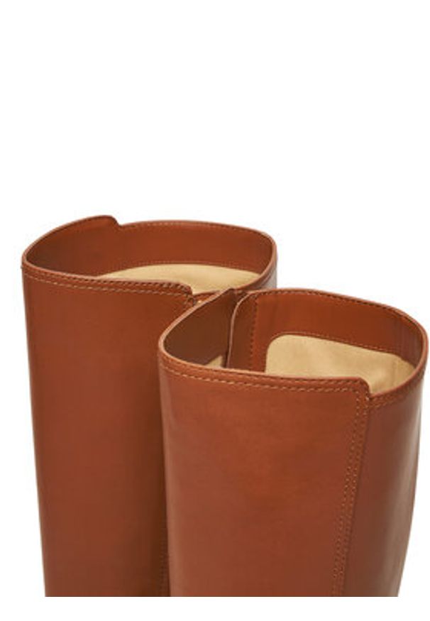 Lauren Ralph Lauren - LAUREN RALPH LAUREN Oficerki Brooke Tll 2 Bo Tal 802974383001 Brązowy. Kolor: brązowy. Materiał: skóra