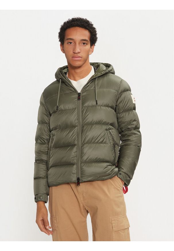 After Label Kurtka puchowa Verbier A00038 Zielony Regular Fit. Kolor: zielony. Materiał: syntetyk