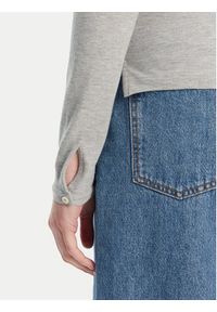 Polo Ralph Lauren Koszula 211941176001 Szary Slim Fit. Typ kołnierza: polo. Kolor: szary. Materiał: bawełna #5