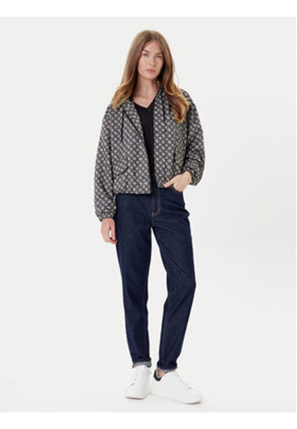 Guess Kurtka przejściowa V5YL02 WH492 Czarny Regular Fit. Kolor: czarny. Materiał: syntetyk