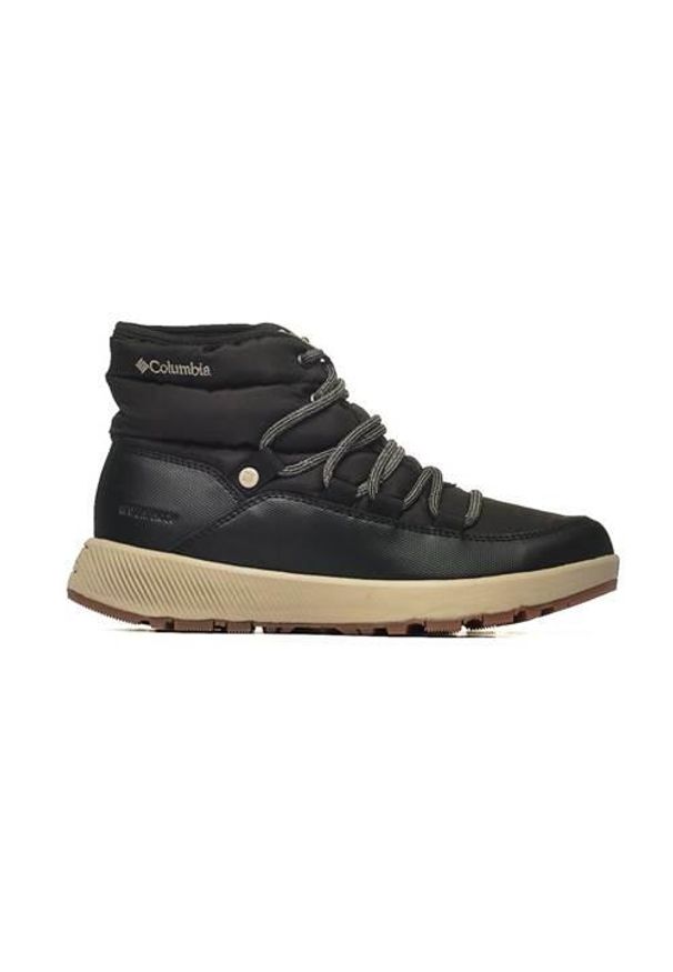 columbia - Buty do chodzenia damskie Columbia Slopeside Village Omni-heat Mid. Zapięcie: sznurówki. Kolor: czarny. Materiał: materiał, syntetyk. Szerokość cholewki: normalna. Technologia: Omni-Heat (Columbia). Sport: turystyka piesza