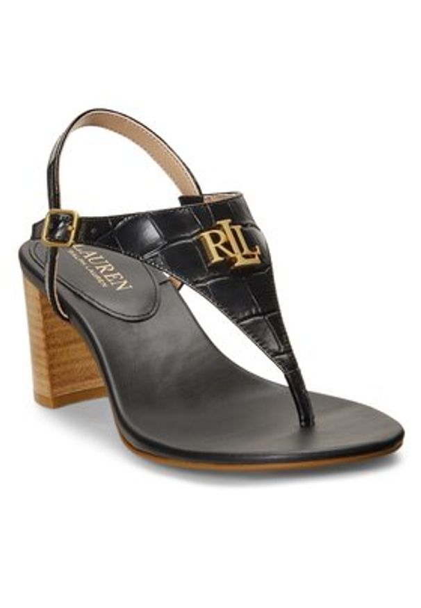 Lauren Ralph Lauren - LAUREN RALPH LAUREN Sandały Westcott Ii 802904280001 Czarny. Kolor: czarny. Materiał: skóra