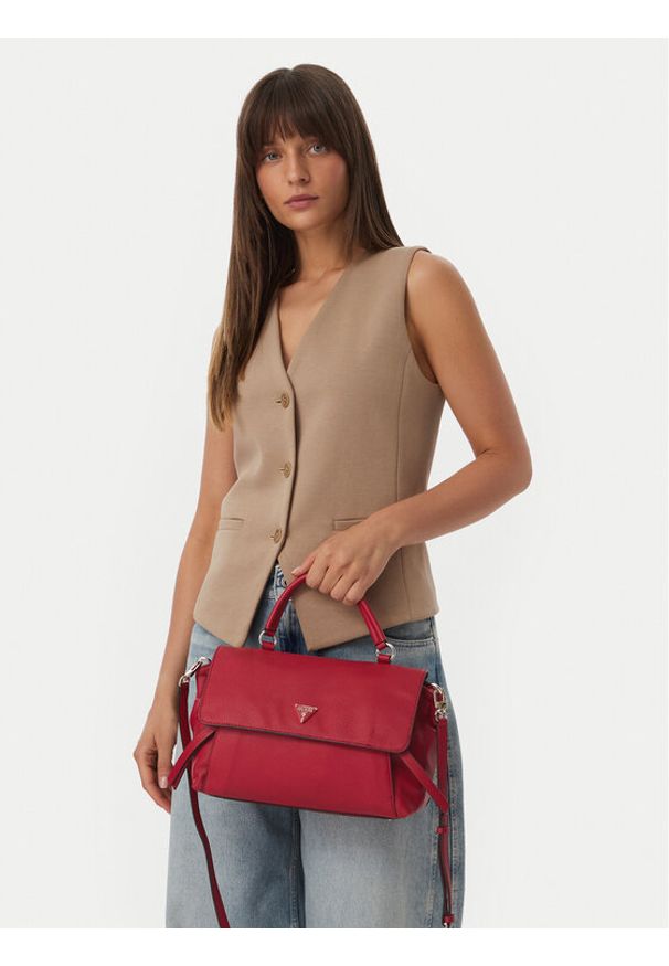 Guess Torebka Devon HWBG97 45200 Czerwony. Kolor: czerwony. Materiał: skórzane
