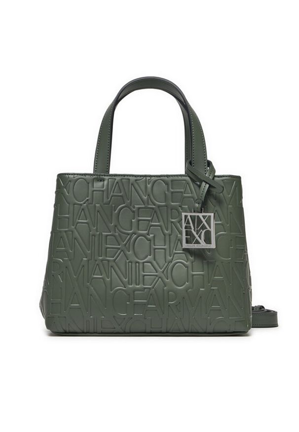 Armani Exchange Torebka 942647 CC793 9182 Zielony. Kolor: zielony. Materiał: skórzane