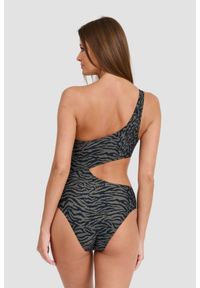 Karl Lagerfeld - KARL LAGERFELD Oliwkowy damski jednoczęściowy strój kąpielowy Karl Dna One, Rozmiar L. Kolor: zielony #5