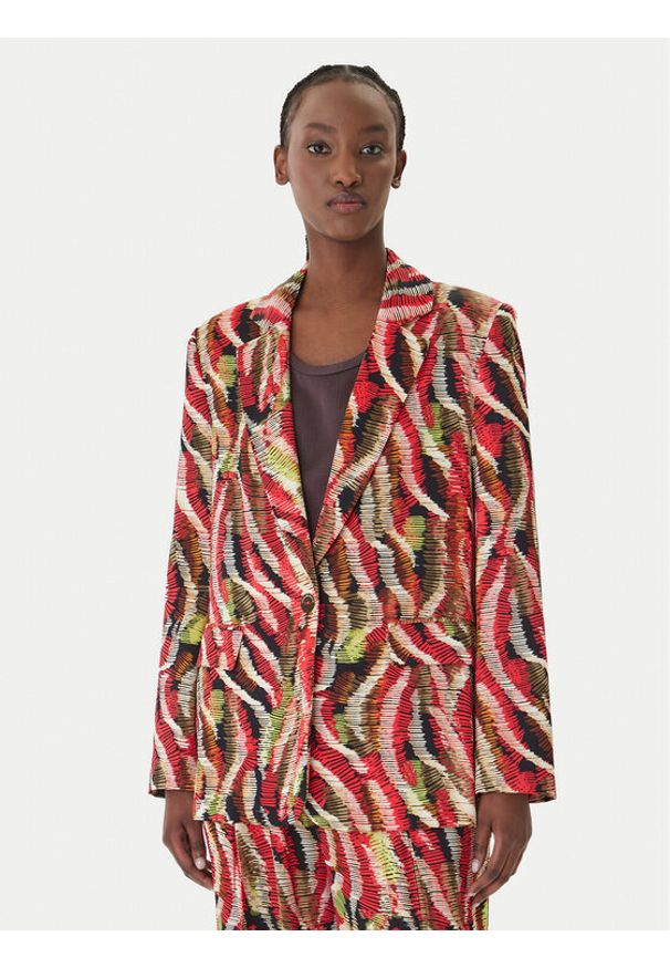 Lola Casademunt by Maite Marynarka M2 Concrete Jungle MS2602013 Kolorowy Regular Fit. Materiał: syntetyk. Wzór: kolorowy