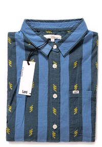 Lee - KOSZULA DAMSKA LEE DRAWSTRING SHIRT FROST BLUE L45APWMJ. Materiał: materiał