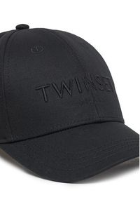 TwinSet - TWINSET Czapka z daszkiem 251TA4280 Czarny. Kolor: czarny. Materiał: materiał, bawełna