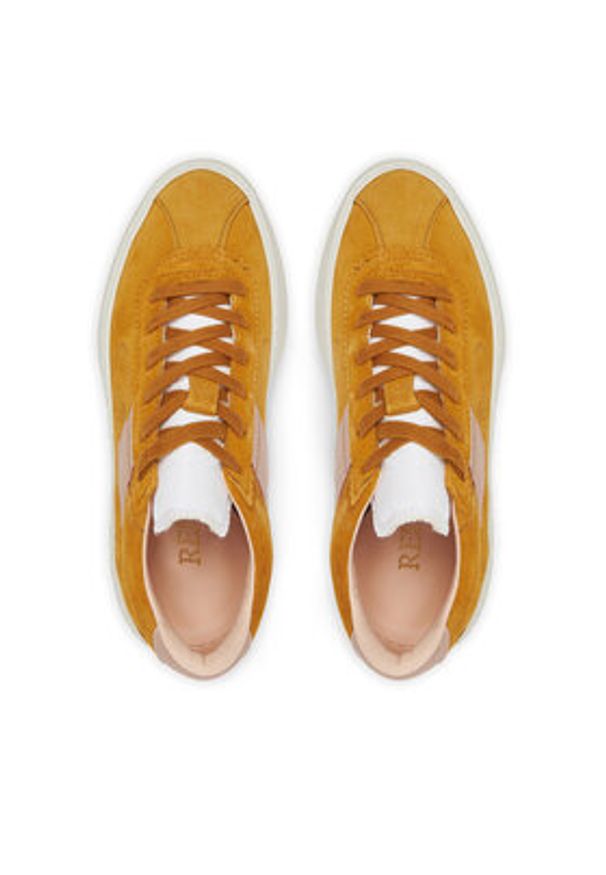 Replay - REPLAY Sneakersy Allen GWSE4 .000.C0001L Żółty. Kolor: żółty. Materiał: zamsz, skóra