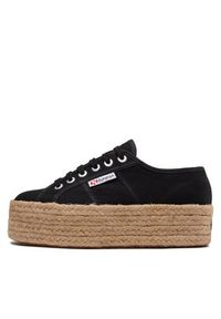 Superga Espadryle 2790 Rope S51186W Czarny. Kolor: czarny. Materiał: materiał #2