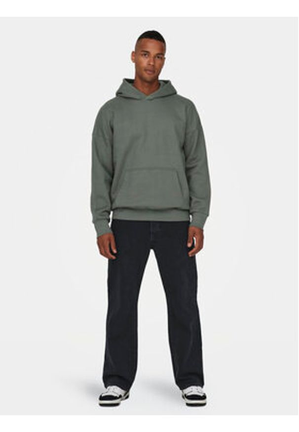 Only & Sons Bluza Dan 22026661 Zielony Relaxed Fit. Kolor: zielony. Materiał: bawełna