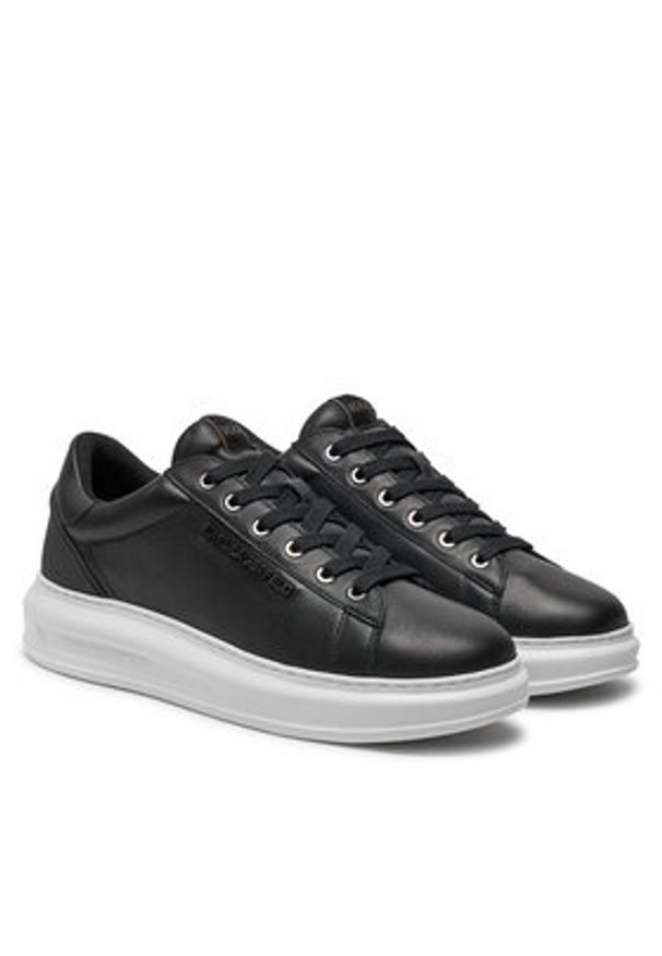Karl Lagerfeld - KARL LAGERFELD Sneakersy KL52575N Czarny. Kolor: czarny. Materiał: skóra