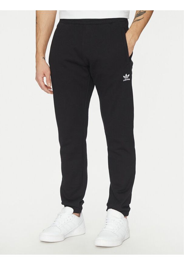 Adidas - adidas Spodnie dresowe Trefoil Essentials JD2422 Czarny Slim Fit. Kolor: czarny. Materiał: bawełna