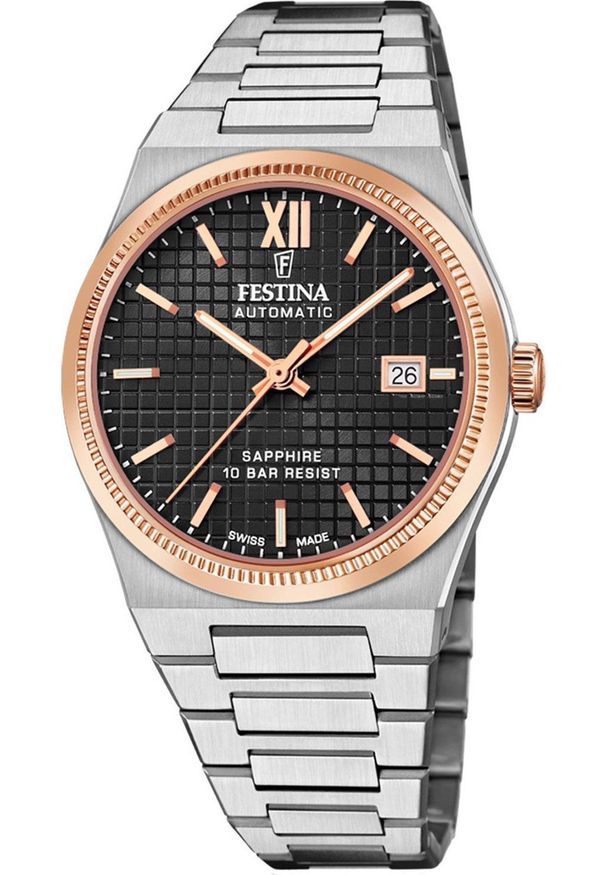 Zegarek Festina Zegarek męski Festina F20030-3 srebrny. Kolor: srebrny