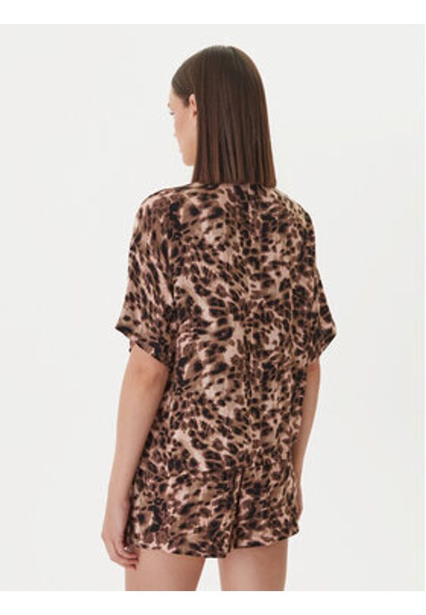 Femilet by Chantelle Koszulka piżamowa Layla FNAGJ5 Brązowy. Kolor: brązowy. Materiał: wiskoza