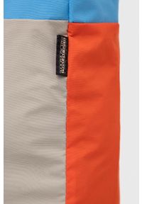 Napapijri plecak kolor beżowy duży wzorzysty. Kolor: beżowy #4