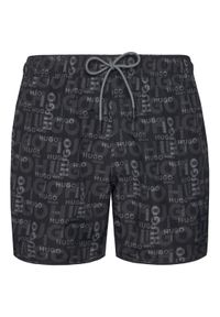 Hugo - HUGO Szorty kąpielowe Rik 50533795 Szary Regular Fit. Kolor: szary. Materiał: syntetyk #1