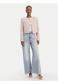 Guess Marynarka W6RL54 WJ632 Różowy Regular Fit. Kolor: różowy. Materiał: syntetyk #3