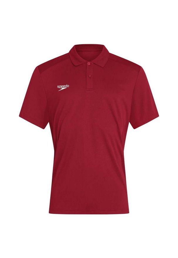 Koszulka T-Shirt damski Speedo Club Dry Polo. Typ kołnierza: polo. Kolor: czerwony