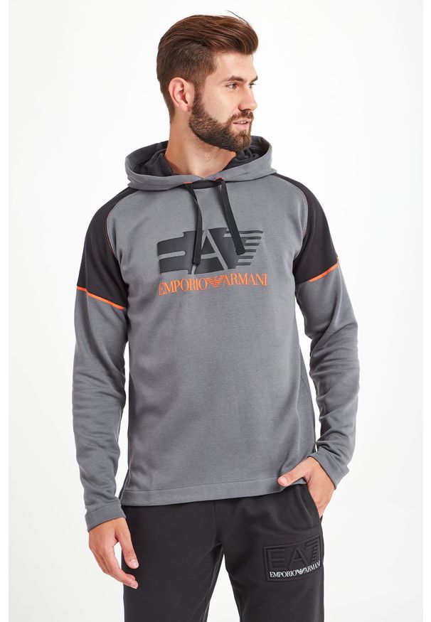 EA7 Emporio Armani - Bluza EA7 EMPORIO ARMANI. Typ kołnierza: kaptur. Wzór: nadruk