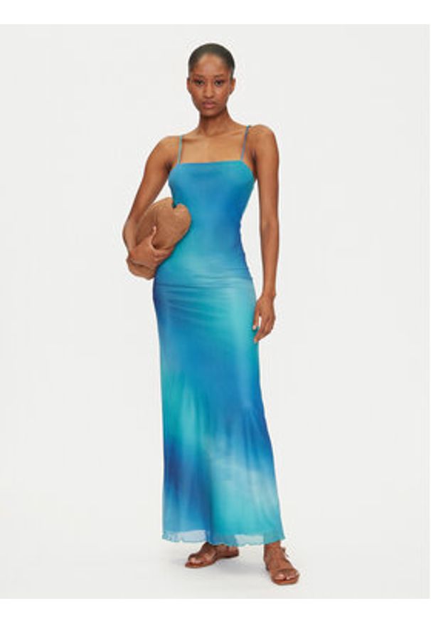 JJXX Sukienka letnia Dory 12270988 Niebieski Slim Fit. Kolor: niebieski. Materiał: syntetyk. Sezon: lato