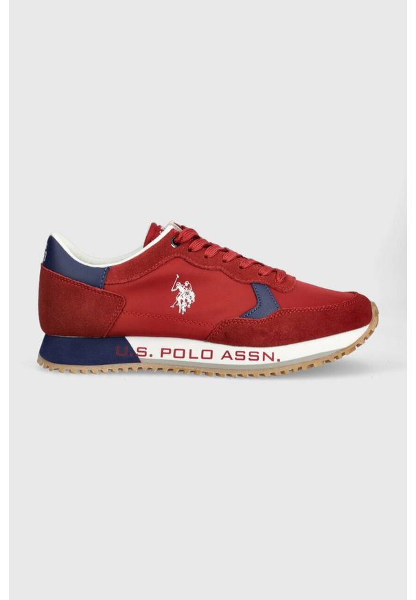 U.S. Polo Assn. sneakersy CLEEF kolor czerwony. Zapięcie: sznurówki. Kolor: czerwony