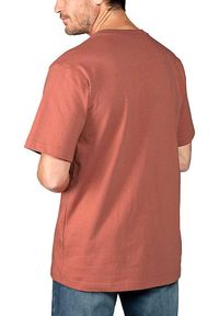 Koszulka sportowa męska T-shirt Carhartt Heavyweight Pocket K87. Kolor: różowy