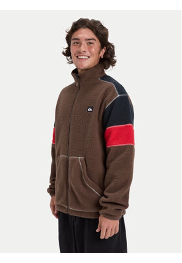 Quiksilver Polar Clean Coast Block EQYPF03065 Brązowy Loose Fit. Kolor: brązowy. Materiał: syntetyk