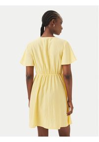 Vero Moda Sukienka codzienna Vira 10340739 Żółty Regular Fit. Okazja: na co dzień. Kolor: żółty. Materiał: wiskoza. Typ sukienki: proste. Styl: casual #5