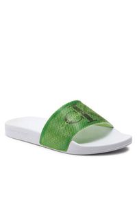 Calvin Klein Jeans Klapki Slide Lenticular Ml Wn YW0YW01403 Zielony. Kolor: zielony