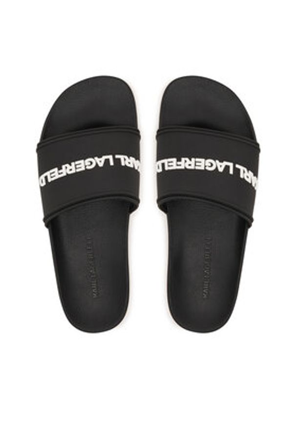 Karl Lagerfeld - KARL LAGERFELD Klapki Kondo II KL70004C Czarny. Kolor: czarny. Materiał: syntetyk