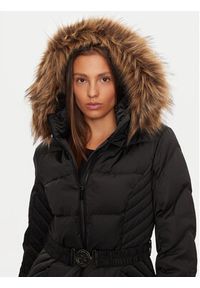 Guess Płaszcz zimowy New Olga W4BL41 WEX52 Czarny Regular Fit. Kolor: czarny. Materiał: syntetyk. Sezon: zima