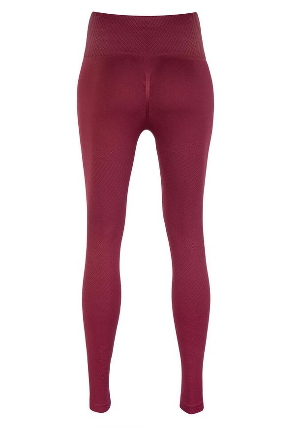 BESHAPED - Legginsy fitness damskie Beshaped Femme Force bezszwowe. Kolor: czerwony. Materiał: nylon. Sport: fitness