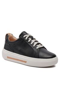 Clarks Sneakersy Hollyhock Walk 26176307 Czarny. Kolor: czarny. Materiał: skóra
