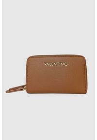 Valentino by Mario Valentino - VALENTINO Średni brązowy portfel Arcadia Zip Around Wallet. Kolor: brązowy