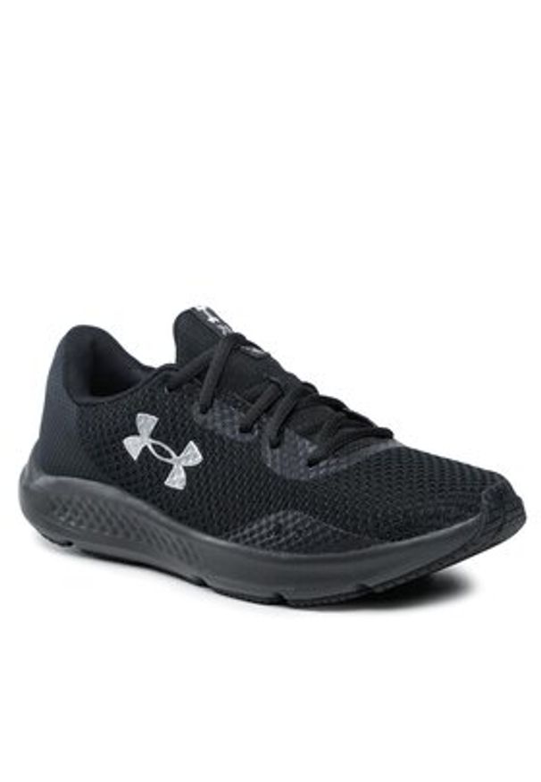 Under Armour Buty do biegania Ua W Charged Pursuit 3 3024889-003 Czarny. Kolor: czarny. Materiał: materiał